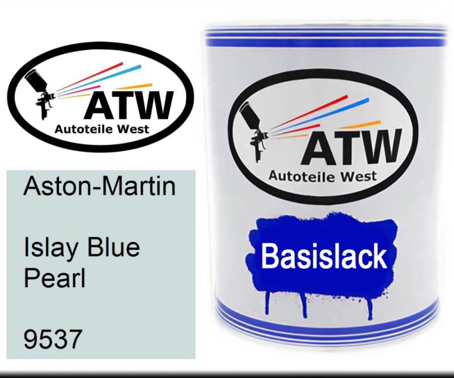 Aston-Martin, Islay Blue Pearl, 9537: 1L Lackdose, von ATW Autoteile West.